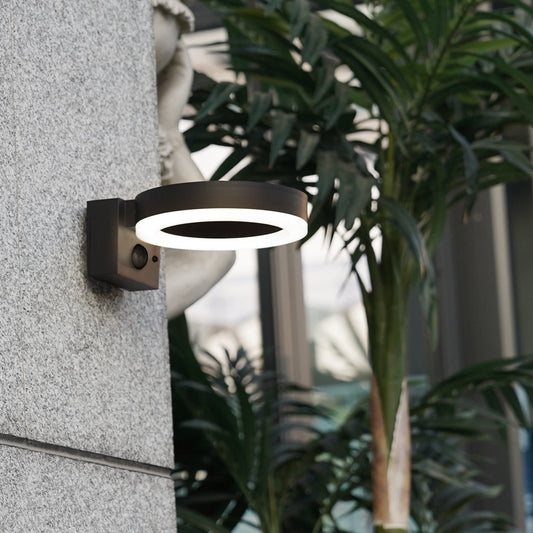 NBHanyuan Lighting ELINA Solar Wall Light: Versatile Exterior Wall Lights for Commercial Use