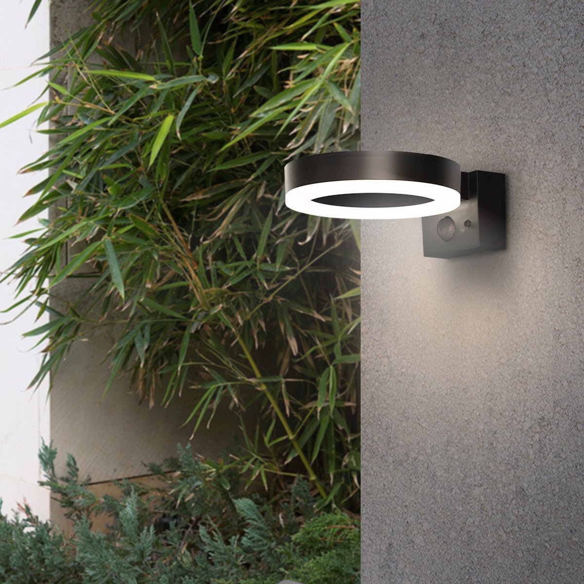 NBHanyuan Lighting ELINA Solar Wall Light: Versatile Exterior Wall Lights for Commercial Use