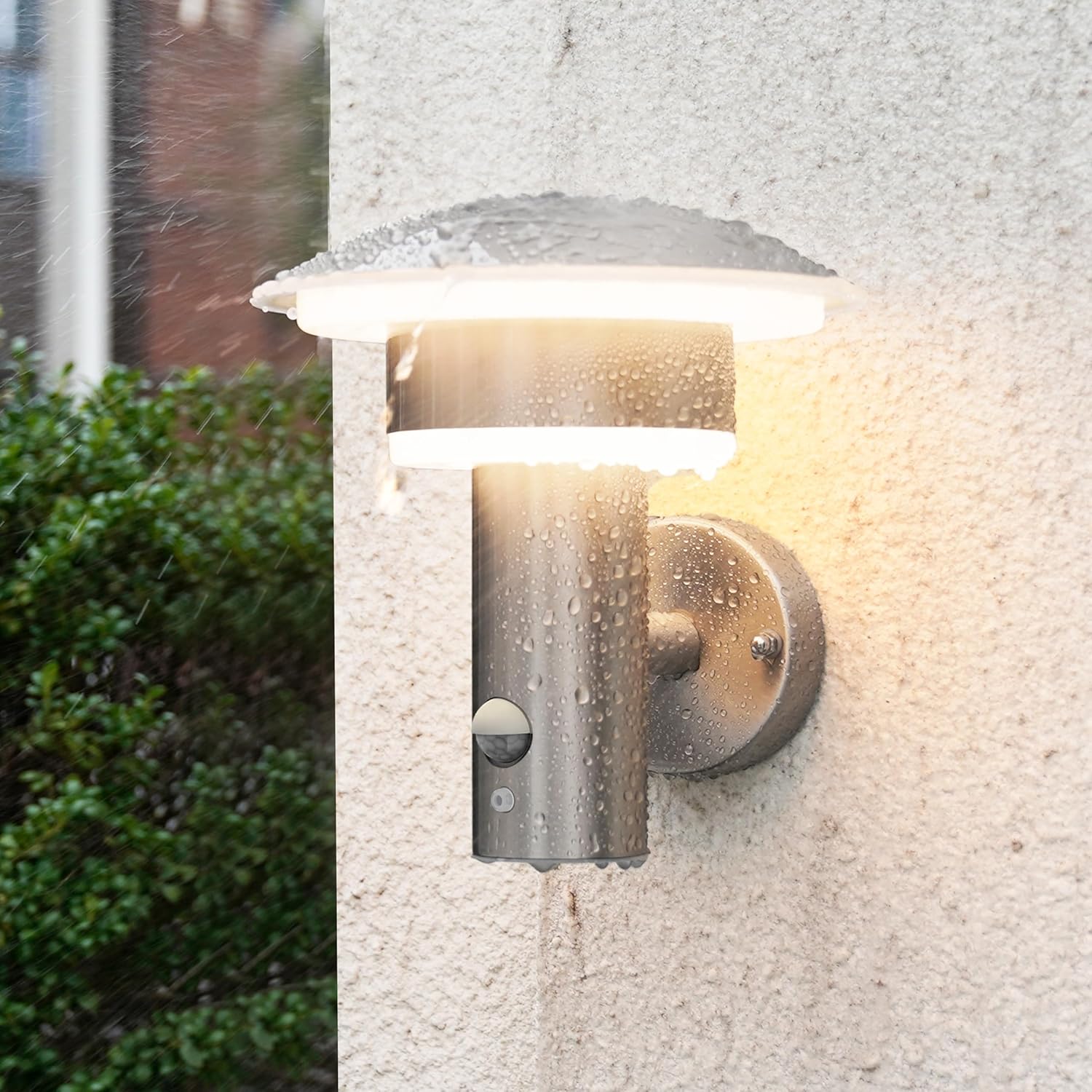 GENEVA LED Outdoor Wall Lamp with 4-in-1 Patent Sensor