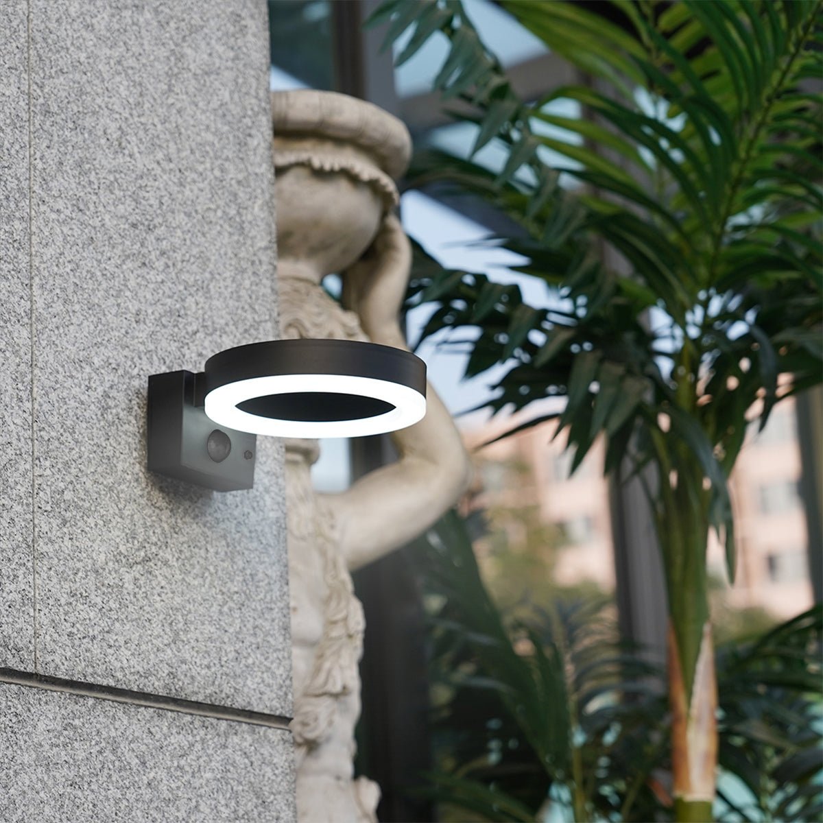 NBHanyuan Lighting ELINA Solar Wall Light: Versatile Exterior Wall Lights for Commercial Use