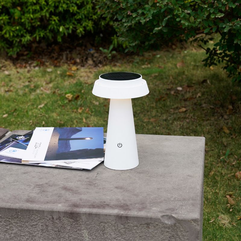 ROSA Solar Table Light with Hybrid Power